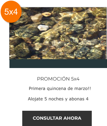 promoción 5x4 Cabañas Namasté Calamuchita